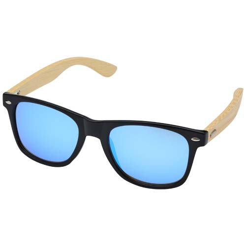 Lunettes de soleil à personnaliser avec branches en bambou Hue Bleu et Naturel